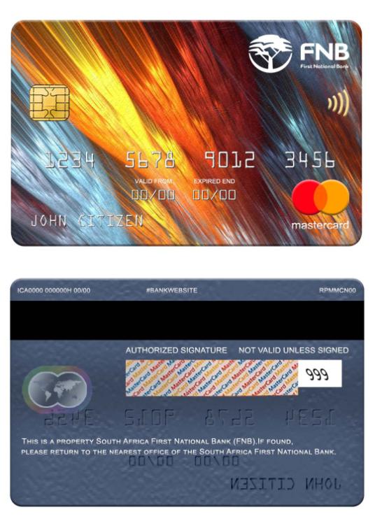 South Africa First National Bank (FNB) mastercard